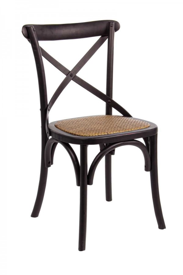 Καρέκλα  CROSS BLACK 46x42x87 εκ.
