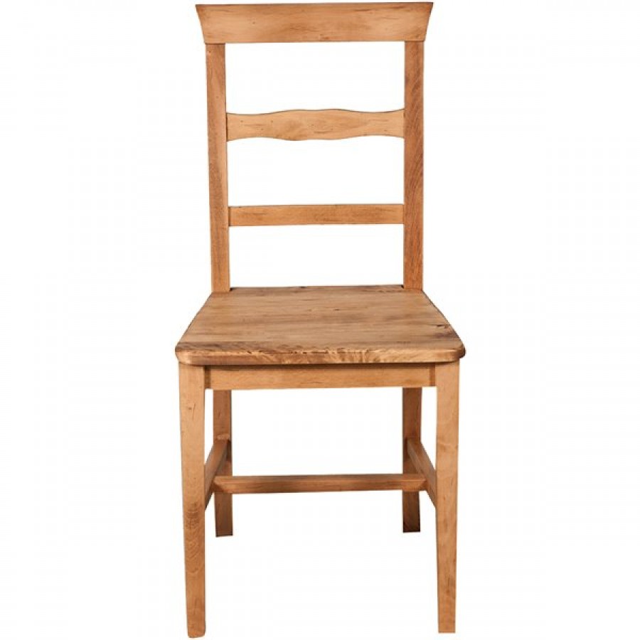 Καρέκλα Μασίφ Ξύλινη σε φυσική απόχρωση 45x43x92 εκ.