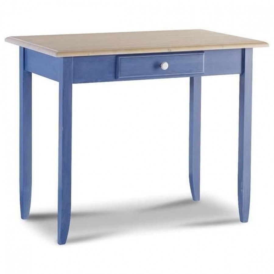 Παιδικό Γραφείο μασίφ ξύλινο BLU σε μπλε χρωματισμό με 1 συρτάρι 99x61x80 εκ.