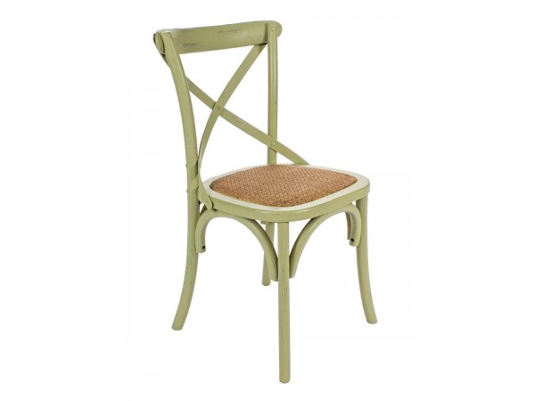 Καρέκλα  CROSS GREEN 46x42x87 εκ.