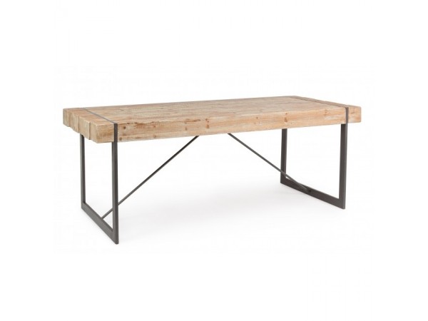 Τραπέζι GARRETT από ξύλο έλατο 200x90x77 εκ.