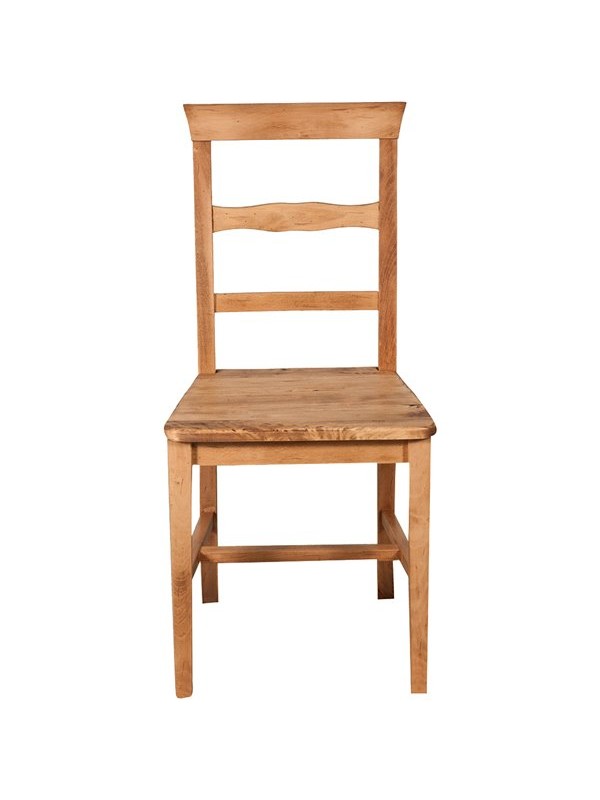 Καρέκλα Μασίφ Ξύλινη σε φυσική απόχρωση 45x43x92 εκ.