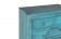 Συρταριέρα MELZO σε μασίφ ξύλο με Τιρκουάζ Χρωματισμό και Μάυρη Πατίνα με 6 συρτάρια 86x40x96 εκ.