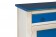 Μπουφές BLU σε μασίφ ξύλο με Λευκό και Μπλε Χρωματισμό 100x37x84 εκ.
