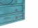 Συρταριέρα MELZO σε μασίφ ξύλο με Τιρκουάζ Χρωματισμό και Μάυρη Πατίνα με 6 συρτάρια 86x40x96 εκ.