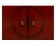 Μπουφές ROSSANO SMALL σε μασίφ ξύλο με Κόκκινο Χρωματισμό και Μαύρη Πατίνα 100x37x84 εκ. 