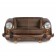 Καναπές Ambassador με φυσικό δέρμα 2 καθισμάτων σε καφέ χρωματισμό 159x65x75 εκ.