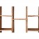Ραφιέρα Μασίφ Ξύλινη σε φυσική απόχρωση με 11 ράφια 121x36x200 εκ.