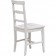 Καρέκλα Μασίφ Ξύλινη σε λευκό αντικέ απόχρωση 45x43x92 εκ.