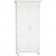Ντουλάπα Μασίφ Ξύλινη σε απόχρωση λευκό αντικέ με 2 πόρτες και 1 ράφι 100x50x210 εκ.