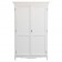 Ντουλάπα Μασίφ Ξύλινη σε απόχρωση λευκό αντικέ με 2 πόρτες και 1 ράφι 130x57x205 εκ.