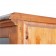 Βιτρίνα Μασίφ Ξύλινη σε απόχρωση καρυδιάς με 2 πόρτες και 1 συρτάρι 55x43x150 εκ.