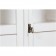 Βιτρίνα Μασίφ Ξύλινη σε απόχρωση λευκό αντικέ με 2 πόρτες 68x25x98 εκ.