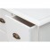 Συρταριέρα Μασίφ Ξύλινη σε απόχρωση λευκό αντικέ με 3+2 συρτάρια 63x41x100 εκ.