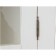 Βιτρίνα Μασίφ Ξύλινη σε απόχρωση λευκό αντικέ με 4 πόρτες και 2 συρτάρια 107x43x238 εκ.