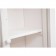 Βιτρίνα Μασίφ Ξύλινη σε απόχρωση λευκό αντικέ με 4 πόρτες και 2 ράφια 68x25x130 εκ.