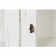 Βιτρίνα Μασίφ Ξύλινη σε απόχρωση λευκό αντικέ με 4 πόρτες και 3 ράφια 120x37x197 εκ.