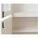 Βιτρίνα Μασίφ Ξύλινη σε απόχρωση λευκό αντικέ με 4 πόρτες και 3 ράφια 120x37x197 εκ.