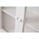Βιτρίνα Μασίφ Ξύλινη σε απόχρωση λευκό αντικέ με 4 πόρτες 68x25x130 εκ.