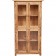 Βιτρίνα Μασίφ Ξύλινη σε φυσική απόχρωση με 4 πόρτες 68x25x130 εκ.