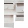 Βιτρίνα Μασίφ Ξύλινη σε απόχρωση λευκό αντικέ με 4 πόρτες συρόμενες και 6 συρτάρια 142x50x225 εκ.