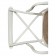 Καρέκλα Μασίφ Ξύλινη σε απόχρωση λευκό αντικέ 50x43x89 εκ.