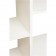 Ραφιέρα Μασίφ Ξύλινη σε απόχρωση λευκό αντικέ με 7 ράφια 82x36x201 εκ.
