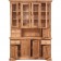 Βιτρίνα Μασίφ Ξύλινη σε φυσική απόχρωση με 9 πόρτες και 4 συρτάρια 156x50x200 εκ.