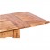 Τραπέζι Μασίφ Επεκτεινόμενο Ξύλινο Country  σε φυσική απόχρωση 120x80x80 εκ.
