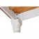 Τραπέζι Μασίφ Επεκτεινόμενο Ξύλινο Country  σε απόχρωση καρυδιά το καπάκι και λευκό αντικέ η υπόλοιπη δομή 250x100x80 εκ.