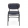 Καρέκλα από οικολογικό δέρμα και μεταλλικά πόδια DEBBIE BLUE 44x55x73 εκ.