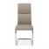 Καρέκλα από οικολογικό δέρμα και επιχρωμιωμένο μέταλλο THELMA TAUPE 44x58x104 εκ.