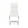 Καρέκλα από οικολογικό δέρμα και επιχρωμιωμένο μέταλλο THELMA WHITE 44x58x104 εκ.