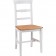 Σετ Τραπέζι με 4 καρέκλες Μασίφ Ξύλο σε φυσικό και λευκό αντικέ χρωματισμό 