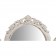 Τουαλέτα κρεβατοκάμαρας VELLA Ξύλινη μαόνι με καθρέφτη σε λευκό αντικέ χρωματισμό 102x42x155 εκ.